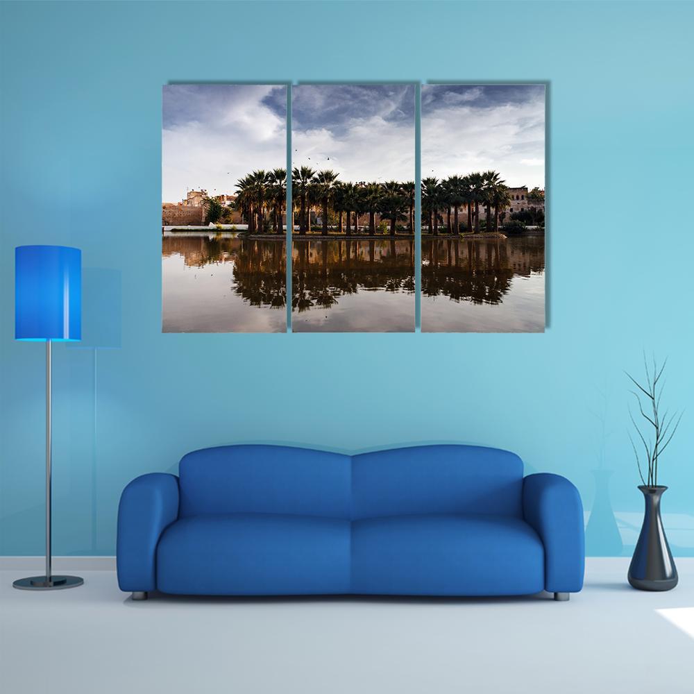 Fes Scenery Morocco Canvas Wall Art-3 Horizontal-Gallery Wrap-37&quot; x 24&quot;-Tiaracle