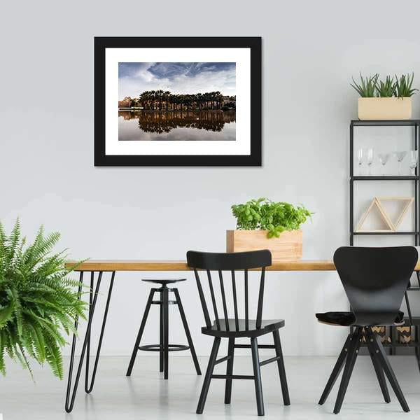Fes Scenery Morocco Canvas Wall Art-3 Horizontal-Gallery Wrap-25" x 16"-Tiaracle