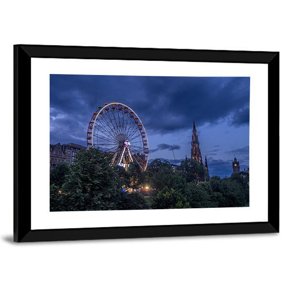 Festival Wheel In Scotland Canvas Wall Art-3 Horizontal-Gallery Wrap-25" x 16"-Tiaracle