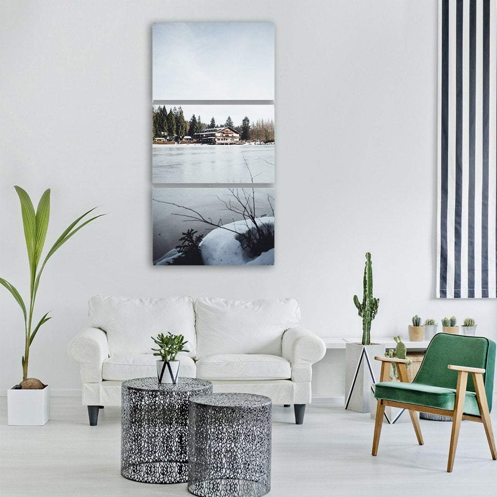 Fichtel Lake Germany Vertical Canvas Wall Art-3 Vertical-Gallery Wrap-12" x 25"-Tiaracle