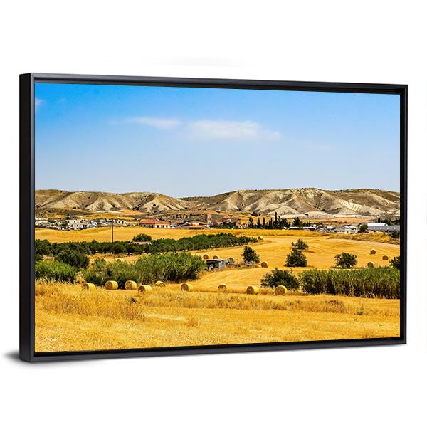 Fields Landscape Panoramic Canvas Wall Art-1 Piece-36" x 12"-Tiaracle