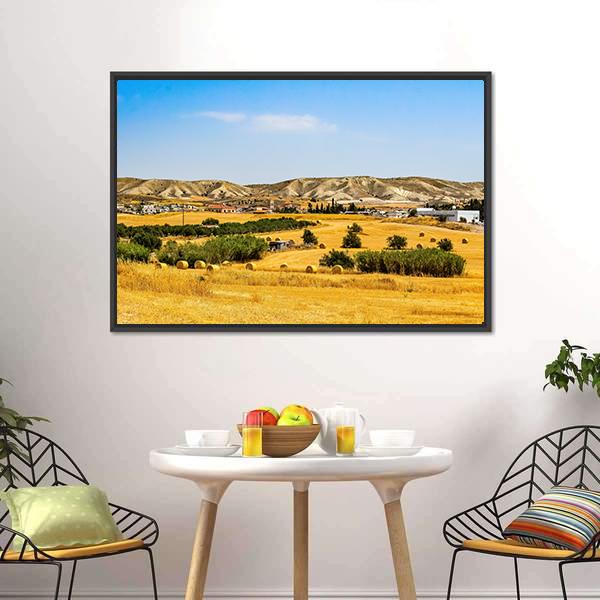 Fields Landscape Panoramic Canvas Wall Art-1 Piece-36" x 12"-Tiaracle