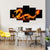 Fiery Dragon Canvas Wall Art-5 Star-Gallery Wrap-62" x 32"-Tiaracle