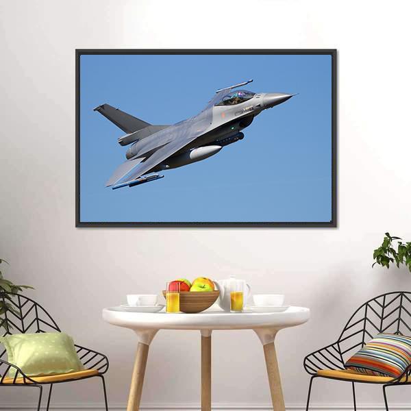 Fighter Jet Canvas Wall Art-5 Horizontal-Gallery Wrap-22" x 12"-Tiaracle