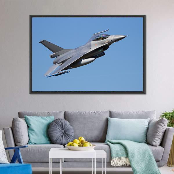 Fighter Jet Canvas Wall Art-5 Horizontal-Gallery Wrap-22" x 12"-Tiaracle