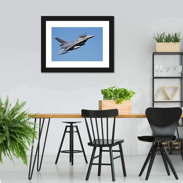 Fighter Jet Canvas Wall Art-5 Horizontal-Gallery Wrap-22" x 12"-Tiaracle