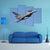 Fighter Jet Canvas Wall Art-4 Pop-Gallery Wrap-50" x 32"-Tiaracle