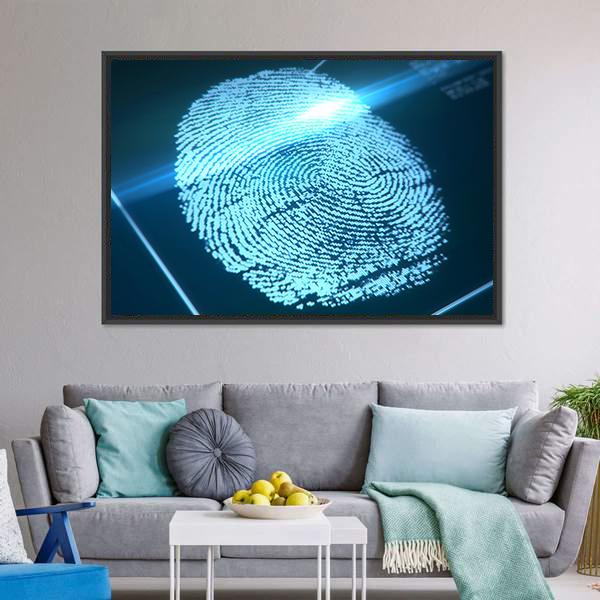 Fingerprint Identification Canvas Wall Art-5 Horizontal-Gallery Wrap-22" x 12"-Tiaracle