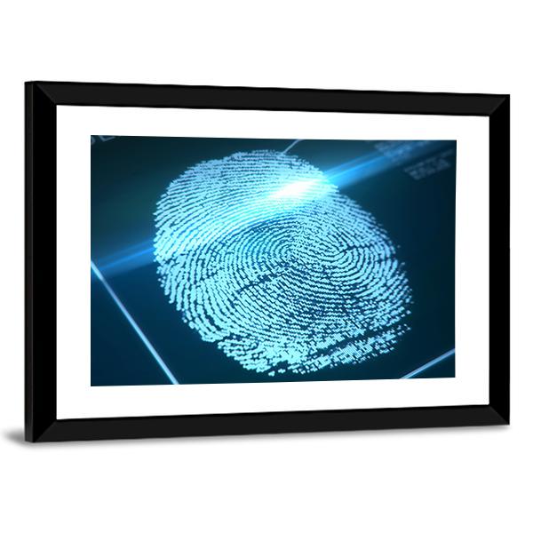 Fingerprint Identification Canvas Wall Art-5 Horizontal-Gallery Wrap-22" x 12"-Tiaracle