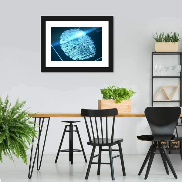 Fingerprint Identification Canvas Wall Art-5 Horizontal-Gallery Wrap-22" x 12"-Tiaracle