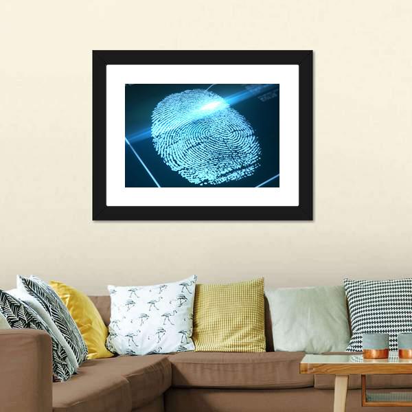 Fingerprint Identification Canvas Wall Art-5 Horizontal-Gallery Wrap-22" x 12"-Tiaracle