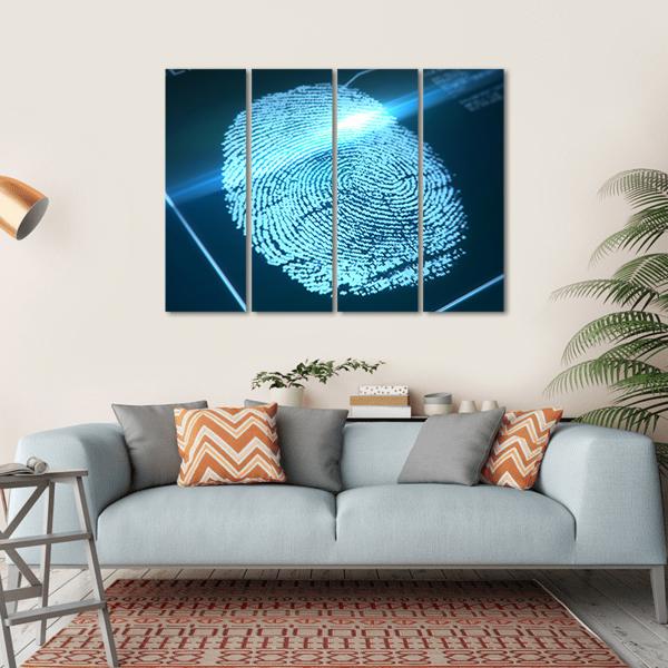 Fingerprint Identification Canvas Wall Art-4 Horizontal-Gallery Wrap-34" x 24"-Tiaracle