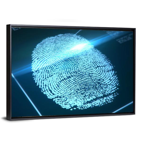 Fingerprint Identification Canvas Wall Art-3 Horizontal-Gallery Wrap-25" x 16"-Tiaracle