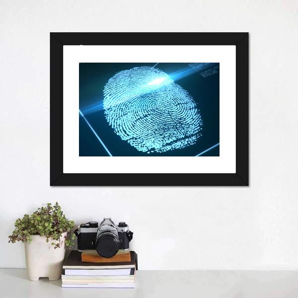 Fingerprint Identification Canvas Wall Art-1 Piece-Framed Print-20" x 16"-Tiaracle