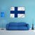 Finland Flag Canvas Wall Art-1 Piece-Gallery Wrap-48" x 32"-Tiaracle