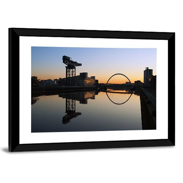 Finneston Crane &amp; Clyde Arc Canvas Wall Art-5 Horizontal-Gallery Wrap-22" x 12"-Tiaracle