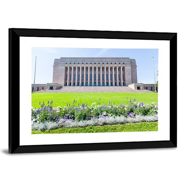 Finnish Parliament House Canvas Wall Art-3 Horizontal-Gallery Wrap-25" x 16"-Tiaracle