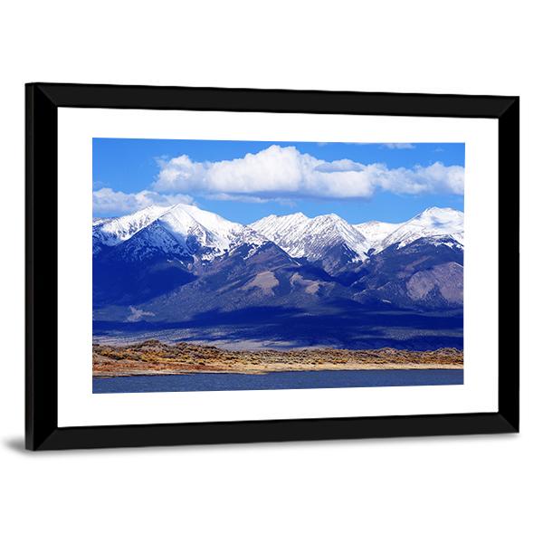 First Mountain Snow Colorado Canvas Wall Art-3 Horizontal-Gallery Wrap-25" x 16"-Tiaracle