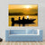 Fishermen Boating Silhouette Canvas Wall Art-4 Horizontal-Gallery Wrap-34" x 24"-Tiaracle