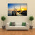 Fishing Boat With Sunset Canvas Wall Art-4 Pop-Gallery Wrap-50" x 32"-Tiaracle