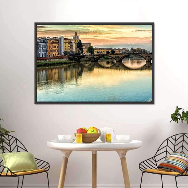 Five Arched Bridge Canvas Wall Art-5 Horizontal-Gallery Wrap-22" x 12"-Tiaracle