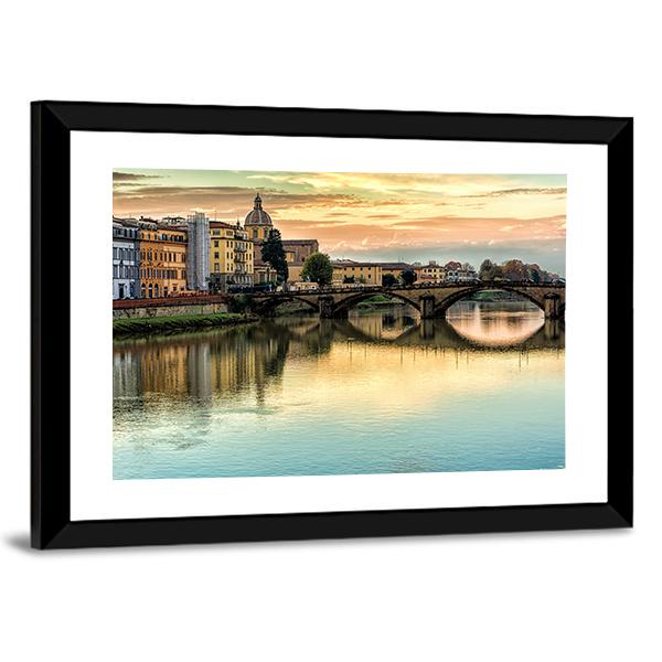 Five Arched Bridge Canvas Wall Art-5 Horizontal-Gallery Wrap-22" x 12"-Tiaracle