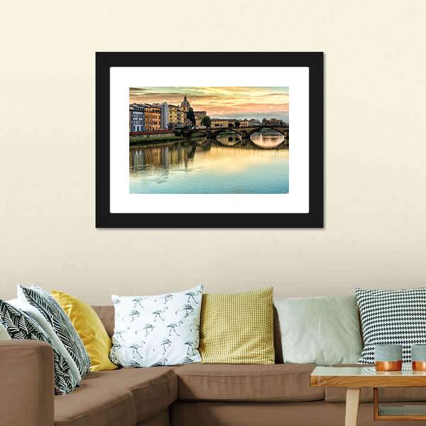 Five Arched Bridge Canvas Wall Art-5 Horizontal-Gallery Wrap-22" x 12"-Tiaracle