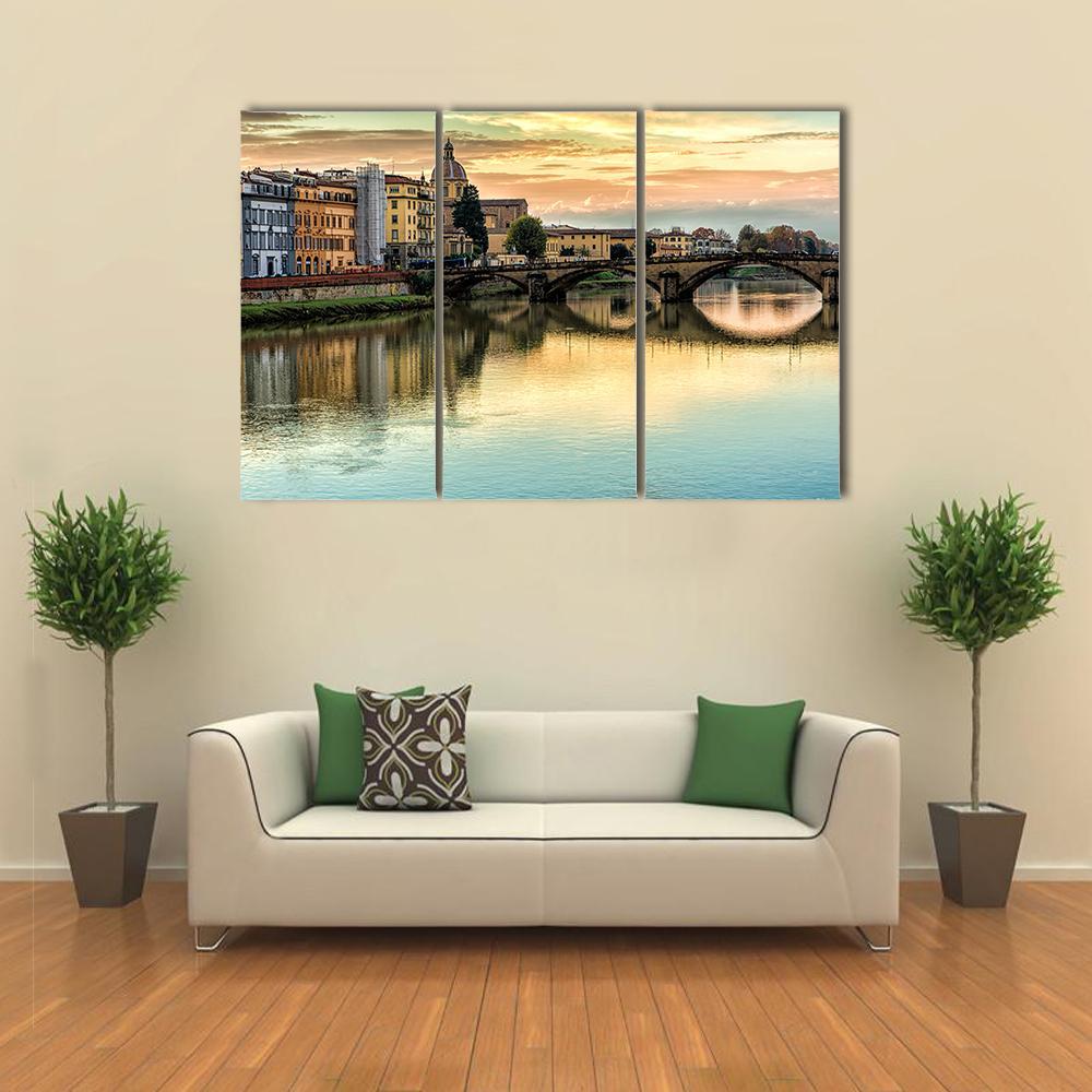 Five Arched Bridge Canvas Wall Art-3 Horizontal-Gallery Wrap-37" x 24"-Tiaracle