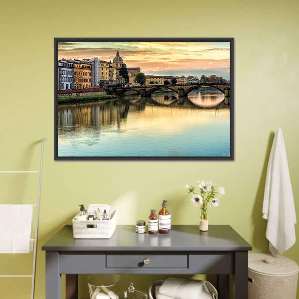 Five Arched Bridge Canvas Wall Art-3 Horizontal-Gallery Wrap-25" x 16"-Tiaracle