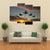 Five Bombers Over Orange Sunset Canvas Wall Art-5 Star-Gallery Wrap-62" x 32"-Tiaracle