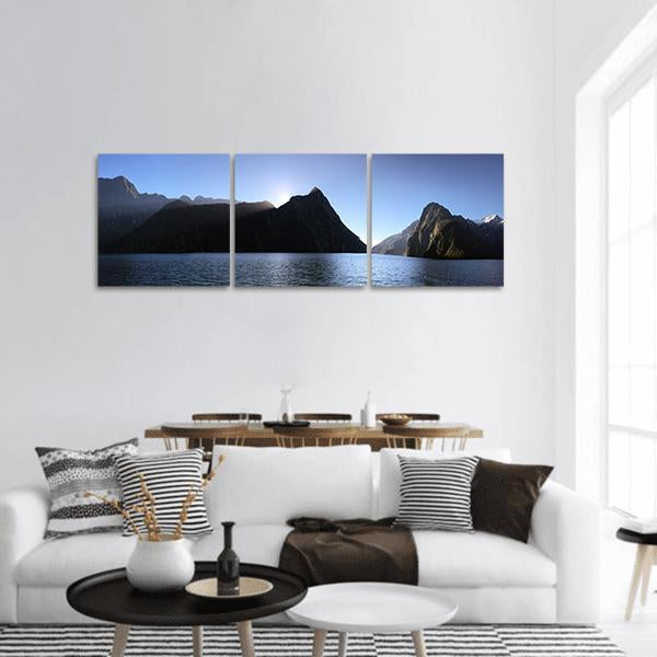 Fjord In Norway Panoramic Canvas Wall Art-3 Piece-25" x 08"-Tiaracle