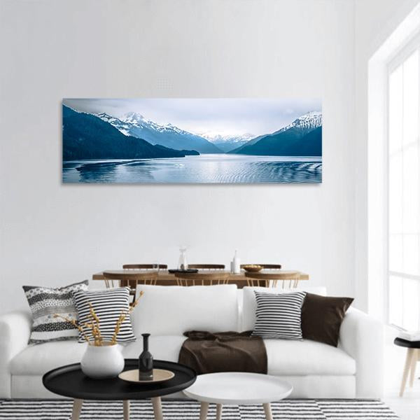 Tracy Arm Fjord Panoramic Canvas Wall Art-1 Piece-36" x 12"-Tiaracle