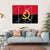 Flag Of Angola Canvas Wall Art-1 Piece-Gallery Wrap-36" x 24"-Tiaracle