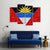 Flag Of Antigua And Barbuda Canvas Wall Art-4 Pop-Gallery Wrap-50" x 32"-Tiaracle