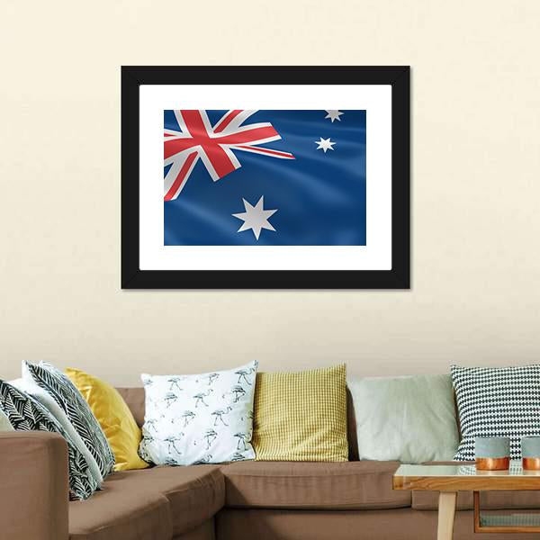 Flag of Australia Canvas Wall Art-5 Horizontal-Gallery Wrap-22" x 12"-Tiaracle