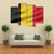 Flag Of Belgium Canvas Wall Art-4 Pop-Gallery Wrap-50" x 32"-Tiaracle