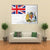 Flag Of British Antarctic Territory Canvas Wall Art-5 Horizontal-Gallery Wrap-22" x 12"-Tiaracle