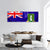 British Virgin Islands Flag Panoramic Canvas Wall Art-1 Piece-36" x 12"-Tiaracle