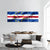 Flag Of Cape Verde Panoramic Canvas Wall Art-1 Piece-36" x 12"-Tiaracle