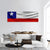 Chile Flag Panoramic Canvas Wall Art-3 Piece-25" x 08"-Tiaracle