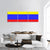 Colombia Flag Panoramic Canvas Wall Art-3 Piece-25" x 08"-Tiaracle