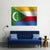 Flag Of Comoros Canvas Wall Art-4 Pop-Gallery Wrap-50" x 32"-Tiaracle