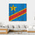 Flag Of Congo Canvas Wall Art-4 Square-Gallery Wrap-17" x 17"-Tiaracle