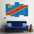 Flag Of Congo Canvas Wall Art-1 Piece-Gallery Wrap-48" x 32"-Tiaracle