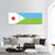 Flag Of Djibouti Panoramic Canvas Wall Art-1 Piece-36" x 12"-Tiaracle