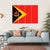 Flag Of East Timor Canvas Wall Art-4 Horizontal-Gallery Wrap-34" x 24"-Tiaracle