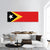 East Timor Flag Panoramic Canvas Wall Art-1 Piece-36" x 12"-Tiaracle