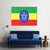 Flag Of Ethiopia Canvas Wall Art-3 Horizontal-Gallery Wrap-37" x 24"-Tiaracle