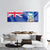 Flag Of Falkland Island Panoramic Canvas Wall Art-1 Piece-36" x 12"-Tiaracle