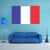 Flag Of France Canvas Wall Art-3 Horizontal-Gallery Wrap-37" x 24"-Tiaracle